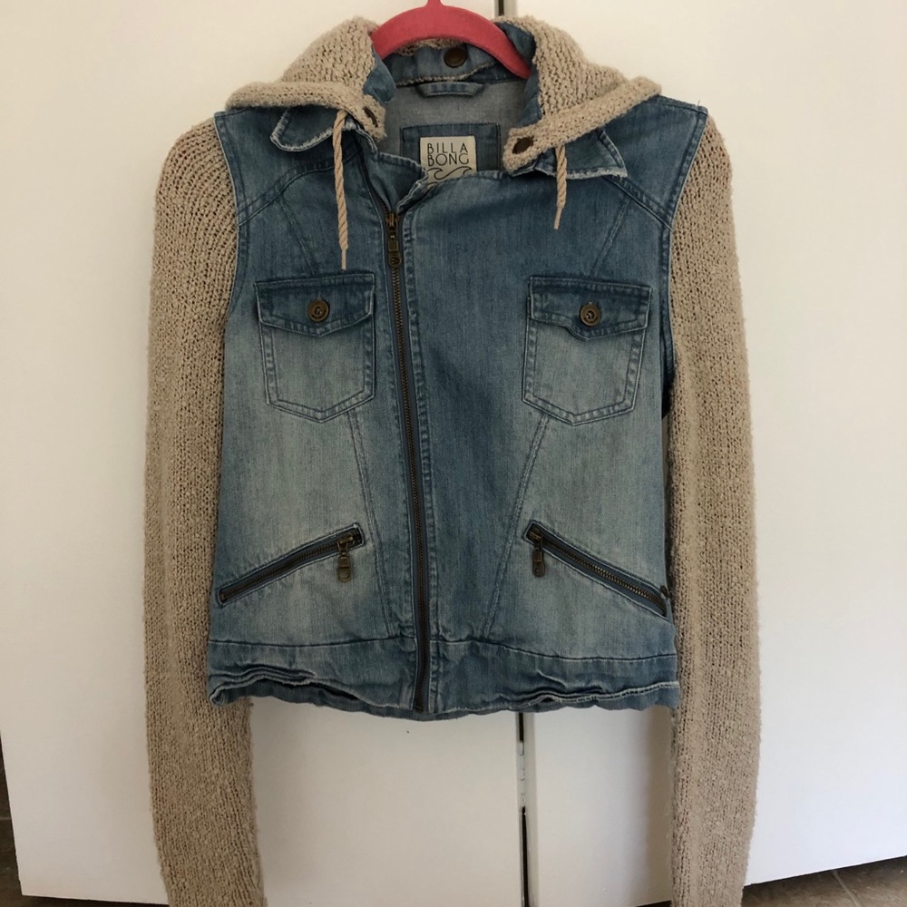 Billabong Denim Jacket w/ Knit lining